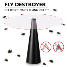 Fly Repellent Automatic Fan Fly Fans Pest Repellent Table Fan Battery/USB Powered Bug Repellent Keep Flies Away For Home Outdoor