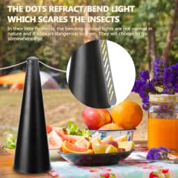 Fly Repellent Automatic Fan Fly Fans Pest Repellent Table Fan Battery/USB Powered Bug Repellent Keep Flies Away For Home Outdoor