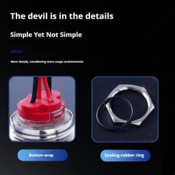 Push Button /Switch 16/19/22mm Short Silver Metal 6/12/24/220V Self-Locking Reset Latching with Light with Wire 15cm Car On/Off