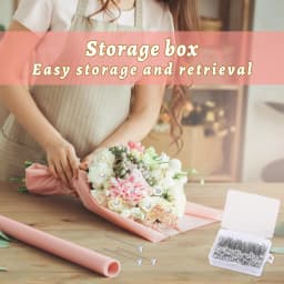 100pcs Transparent Diamond Pins 3.15 Inch Clear Straight Corsage Bouquet Diamond Pins Wedding Wrist Flower Decoration Craft