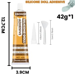 Strong Adhesive Glue for Silicone, Plastic, Metal, Glass - Repair Silicone Dolls, Prosthesis, Fake Skin, Toys and More