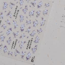 Colorful Floral Nail Art Sticker Summer Garden Motifs Juicy Flower Petals Dimensional Botanical Patterns Adhesive Manicure Decal