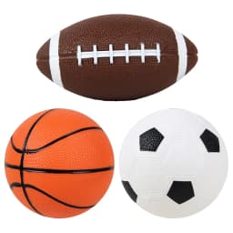 1/2/3PCS Balls Football Basketball Rugby Elastic Inflation Mini Balls Colorful Sports Outdoor Games Supplies Party Souvenirs ZYF