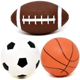 1/2/3PCS Balls Football Basketball Rugby Elastic Inflation Mini Balls Colorful Sports Outdoor Games Supplies Party Souvenirs ZYF