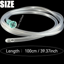 1M green needle, transparent soft tube, compatible with a variety of large-bore syringes