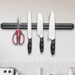 Stainless Steel Wall-Mounted Knife Magnetic Strong Powerful Holder Kitchen/Bar Secure Rack Reliable Knife Storage Magnetism