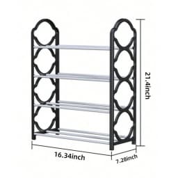 Multi-layer vertical shoe rack, shoe storage rack, suitable for living room, bedroom (4 layers)