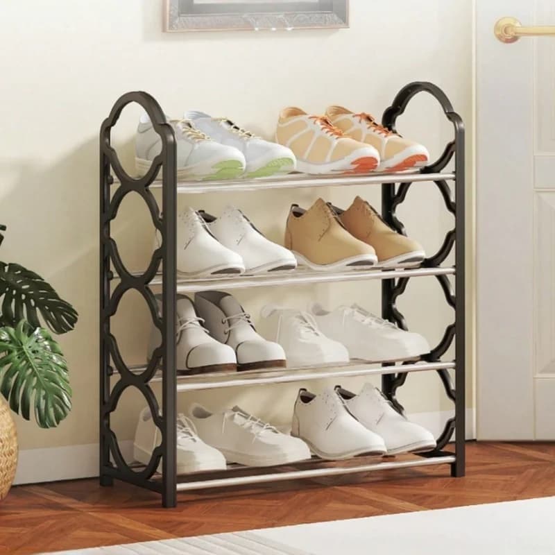 Multi-layer vertical shoe rack, shoe storage rack, suitable for living room, bedroom (4 layers)