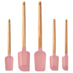 Silicone Scraper Scraper, Home Baking Wooden Handle Scraper, Cake Scraper, Cream Small Spatula Set