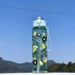 750ml Dinosaur Water Bottle For Kids Water Sippy Cup With Silicone Straw Leakproof Plastic Water Bottles Summer Kids Water Cup