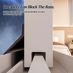 1m Home Window Water Blocking Bar Sliding Window Rain Weatherstrip Balcony Insulation Windproof Sealing Strip Flashing Board