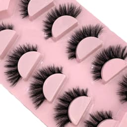 New 5 Pairs of Fake Eyelashes, Mink Fur Soft and Fluffy, Short, Drag Queen Lashes Naturally Curled, Suitable for Self Grafting