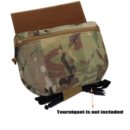 Fwoyonze 500D Nylon Outdoor Tactical JPC/CPC Vest/Tactical Chest Pouch FC Large Sub-Pouch Expanded Lower Belly Bag
