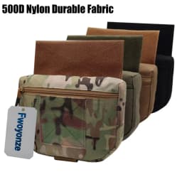 Fwoyonze 500D Nylon Outdoor Tactical JPC/CPC Vest/Tactical Chest Pouch FC Large Sub-Pouch Expanded Lower Belly Bag