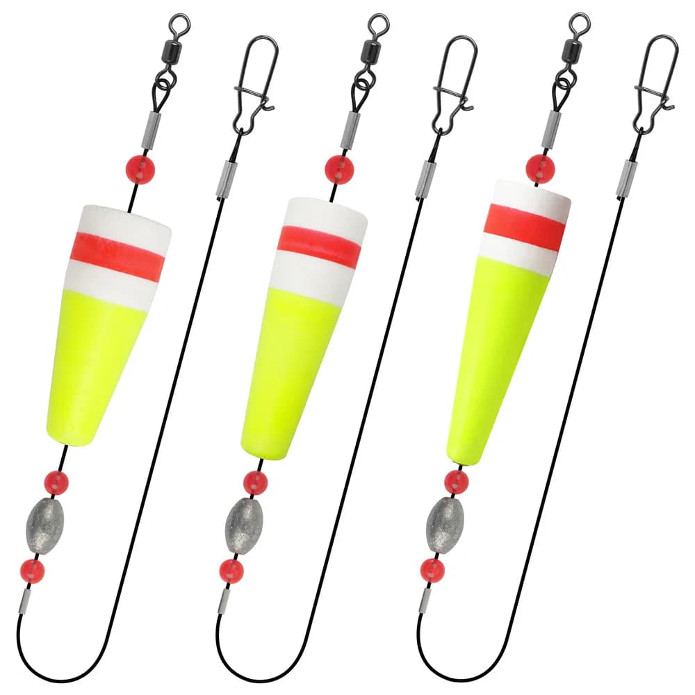 Fishing bobbers Popping Corks for Saltwater Float Rig Weighted fishing floats and bobbers for Redfish Surf fishing Tackle