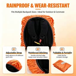 New Waterproof Backpack Cover Ravel Safety Outdoor Backpack Cover Waterproof Rain Cap Cover YJ04