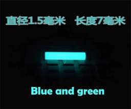 High-brightness Resin Luminous Rod 1.5*7mm Fingertip Gyroscope Accessory Knife Umbrella Rope Decoration  long-lasting luminous