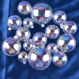 12/24pcs Transparent Colorful Birthday Wishing Ball Cake Decoration Plugin,for Birthday,Wedding,Various Party Cake Decoration