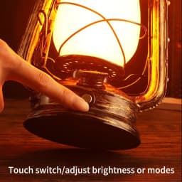 Vintage Lantern Portable Camping Light Rechargeable Outdoor Hanging Travel Light 3 Lighting Modes For Bar Restaurant Decoration