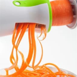 LMETJMA Heavy Duty Zucchini Pasta Noodle Spaghetti Maker Spiralizer Vegetable Slicer KC0335 Cutter for Healthier Cooking