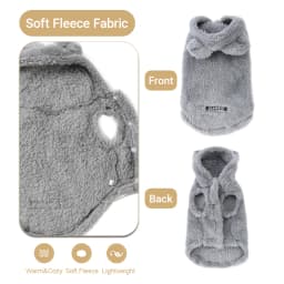 Pet Cats Coat Hoodie For Small Medium Dogs Winter Warm Fleece Puppy Kitten Clothes Jacket Cozy Cute Sphynx Cat Sweater Apparel