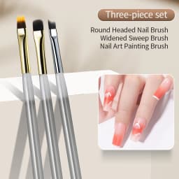 RSNAIL Nail Art Brush Set Vintage Checker Brush Ultra-Fine Drawing Painting Brushes Nail Art Kit with Y2K Style Manicure Tools