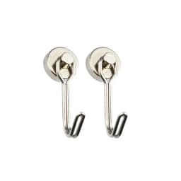 Heavy 1/2/4/8Pcs Duty Magnetic Hooks Strong Neodymium Magnet Hook Black Silver Swivel Hook Kitchen Refrigerator Hanging Tools
