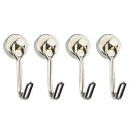 Heavy 1/2/4/8Pcs Duty Magnetic Hooks Strong Neodymium Magnet Hook Black Silver Swivel Hook Kitchen Refrigerator Hanging Tools