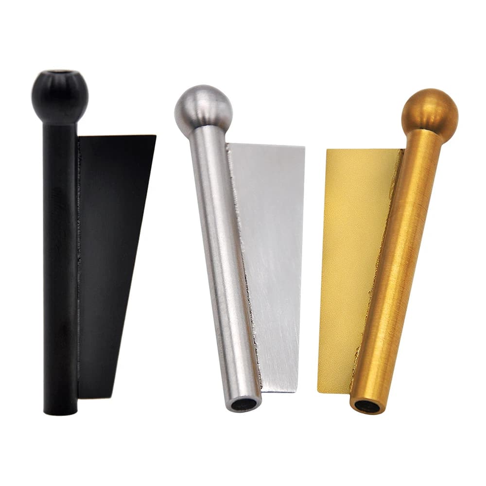 Flag Style 2 in 1 Metal Straw Tube with Blade Smoking Accessories Cool Gadget for Men Gift