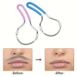 1PCFacial Epilator for Women, Remove Unwanted Hair on Upper Lip, Chin, Face, Portable Handheld Spring Roller Epilator for Smooth