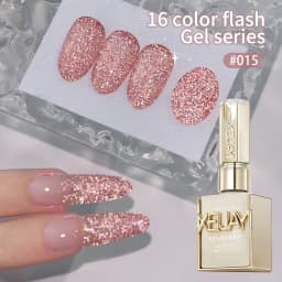 XEIJAYI 1Pc 15ml Gel Nail Polish ,UV LED Soaking Nail Gel, Semi-Permanent, DIY Salon Quality Nail Art Gel For Spring And Summer
