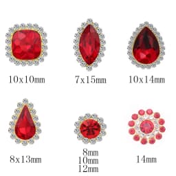 50pcs Mixed Sunflower Claw Sew On Rhinestones Trim Shiny Crystal Stones Glass Beads Gold Flatback Sewing Rhinestones for Clothes