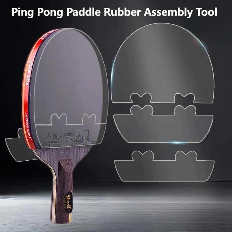 Professional Ping Pong Paddle Assembly Tool Easy to Use Rubber Alignment Guide for Table Tennis Racket Quick Positioning Tools