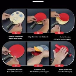 Professional Ping Pong Paddle Assembly Tool Easy to Use Rubber Alignment Guide for Table Tennis Racket Quick Positioning Tools