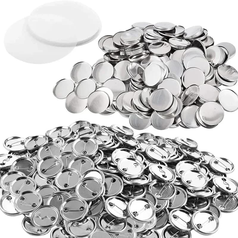 10/20 Pcs Metal Badge Pin Button Maker Parts DIY Blank Badge Button Parts for Art Crafts Making Iron-Base Badges Set 25-75MM