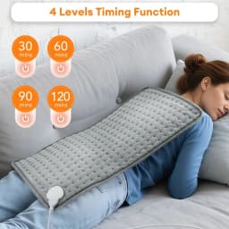 30*60cm Electric Heating Pads for Back Neck Shoulder Home Office Washable Winter Warm Blanket 4 Timer 9 Temperature Control