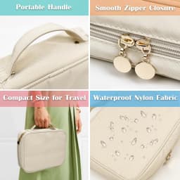 Travel Jewelry Organizer Case,Jewelry Bags Jewelry Storage Book Binder with Clear Zipper Velvet Pouch for Traveling,Earrings