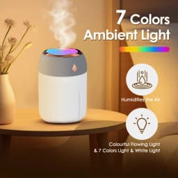 300/600ML USB Air Humidifier For Home Car With Colorful Night Light Large Capacity Essential Oil Aroma Diffuser Mist Sprayer