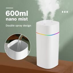 300/600ML USB Air Humidifier For Home Car With Colorful Night Light Large Capacity Essential Oil Aroma Diffuser Mist Sprayer