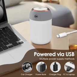 300/600ML USB Air Humidifier For Home Car With Colorful Night Light Large Capacity Essential Oil Aroma Diffuser Mist Sprayer
