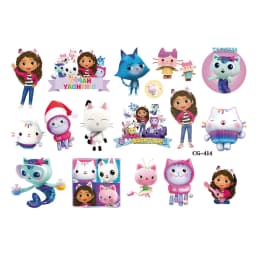 Gabby Dollhouse Child Tattoo Sticker Anime Cartoons Tattoo Stickers Temporary Tattoos Waterproof The Tattoo Art Tatoo Cosplay