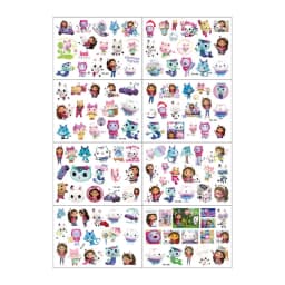 Gabby Dollhouse Child Tattoo Sticker Anime Cartoons Tattoo Stickers Temporary Tattoos Waterproof The Tattoo Art Tatoo Cosplay
