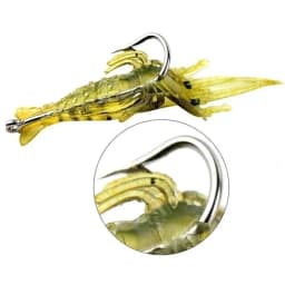 Soft Silicone Simulation Shrimp Lure With Hook Artificial Baits Fishing Lures Fishing Accessory Set 5/10/20/50/100PCS Optional
