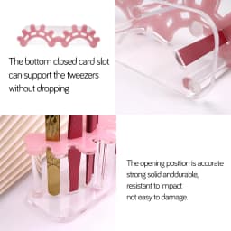 Acrylic Eyelash Tweezers Storage Rack Tweezer Organizer Holder Stand Eyelash Extension Tools Makeup Beauty Shelf 8 Holes