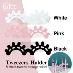 Acrylic Eyelash Tweezers Storage Rack Tweezer Organizer Holder Stand Eyelash Extension Tools Makeup Beauty Shelf 8 Holes