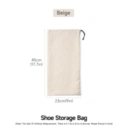 WEEDI 3/10Pack Shoe Storage Bags, Travel Accessories, Dustproof & Reusable, Flannel Shoe Pouch with Drawstring Travel Shoe Bags