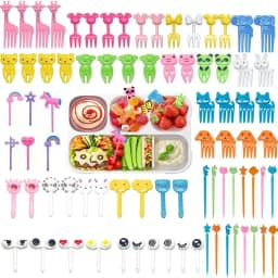Small Fruit Forks For Children Kids Cute Animal Food Picks Snack Toothpicks Lunch Bento Box Accessories
