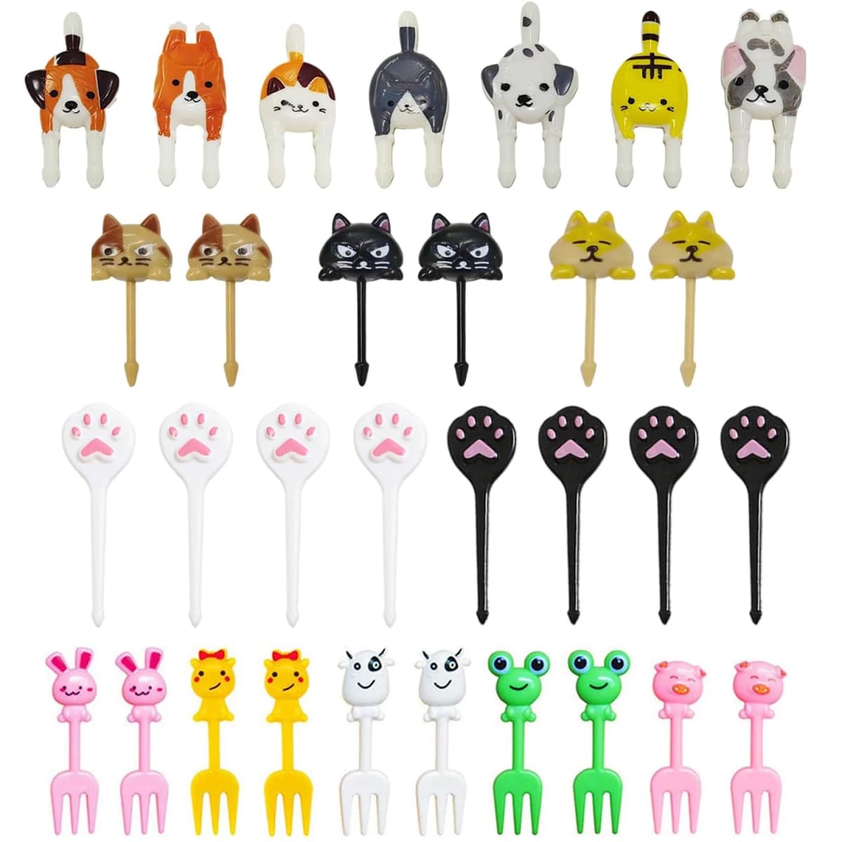 Small Fruit Forks For Children Kids Cute Animal Food Picks Snack Toothpicks Lunch Bento Box Accessories