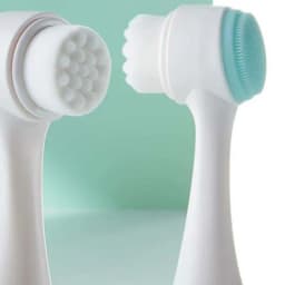 CNK Wholesale 3D Bilateral Cleanser Brush Facial Soft Manual Massage Silicone Facial Bristles Silicone Double Sided Face Brush