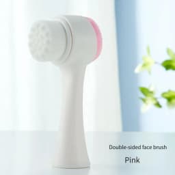 CNK Wholesale 3D Bilateral Cleanser Brush Facial Soft Manual Massage Silicone Facial Bristles Silicone Double Sided Face Brush